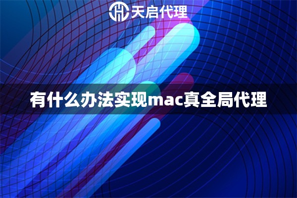 有什么辦法實現(xiàn)mac真全局代理