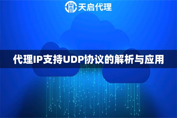 代理IP支持UDP協(xié)議的解析與應(yīng)用