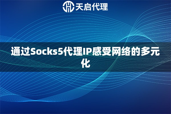 通過Socks5代理IP感受網(wǎng)絡(luò)的多元化