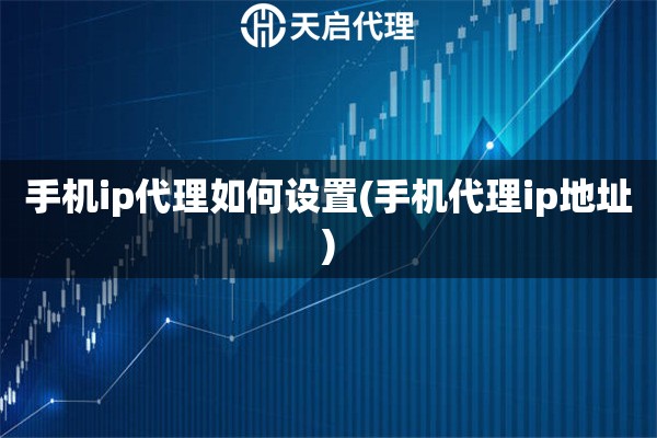 手機(jī)ip代理如何設(shè)置(手機(jī)代理ip地址)