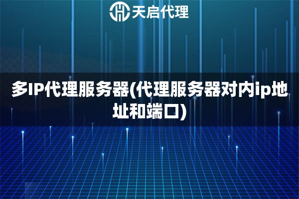 多IP代理服務(wù)器(代理服務(wù)器對(duì)內(nèi)ip地址和端口)