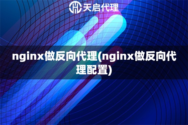 nginx做反向代理(nginx做反向代理配置)