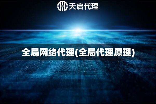 全局網(wǎng)絡(luò)代理(全局代理原理)