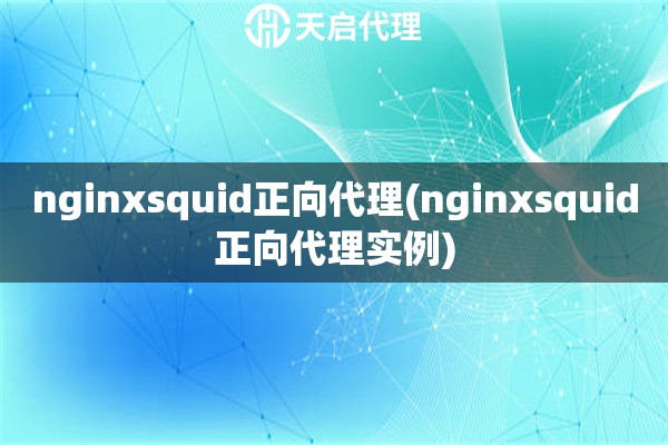 nginxsquid正向代理(nginxsquid正向代理實例)